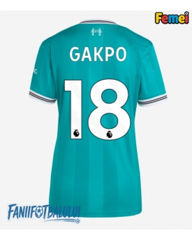 Liverpool Cody Gakpo #18 Tricou Fotbal Replică 2025-26 Femei Treilea